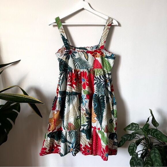 Farm Rio Floral Mini Cotton Dress Size S - Picture 2 of 6